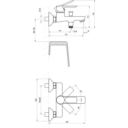 Ravak X070491 - Baterie de cadă SOLAR, neagră