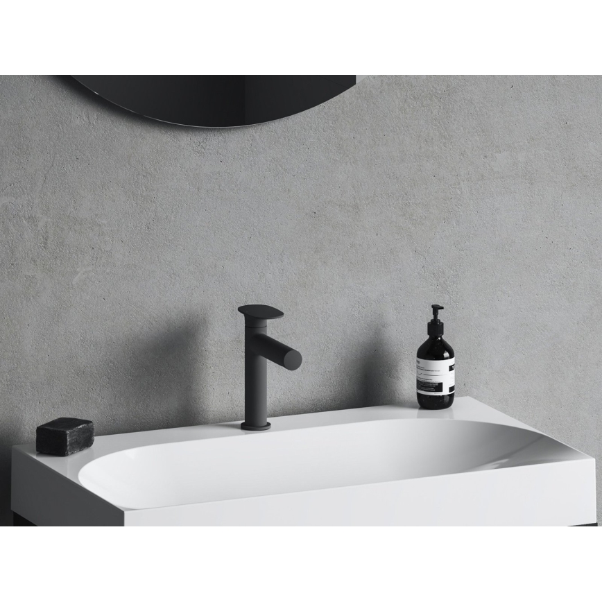 Ravak X070542 - Baterie pentru lavoar SPRING 18,9 cm neagră