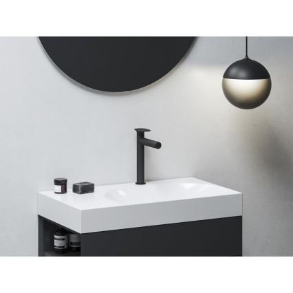 Ravak X070543 - Baterie pentru lavoar SPRING 25,4 cm neagră