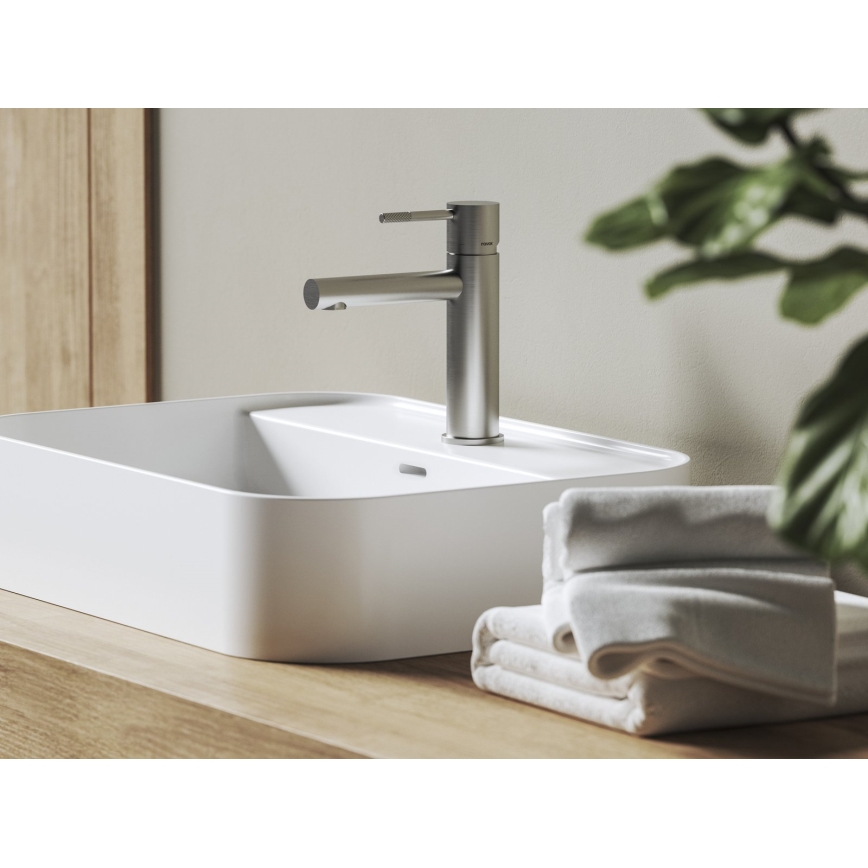 Ravak X070644 - Baterie pentru lavoar NOX 19 cm, din oțel inoxidabil periat