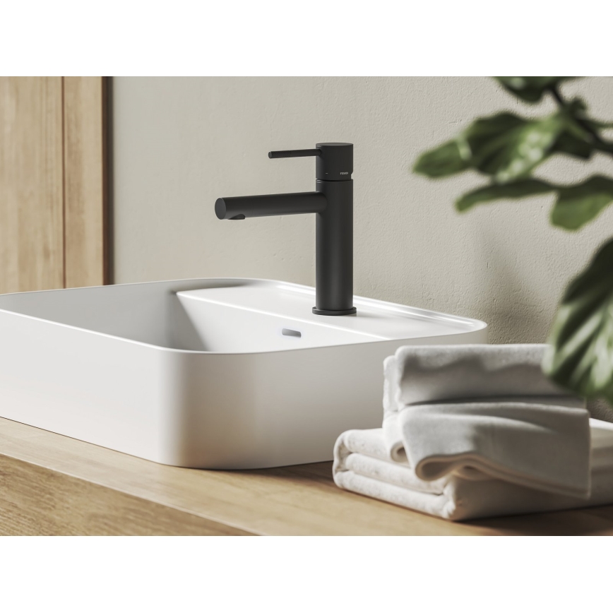Ravak X070648 - Baterie pentru lavoar NOX 19 cm, negru mat