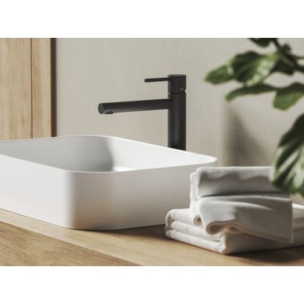 Ravak X070649 - Baterie pentru lavoar NOX 28 cm negru mat