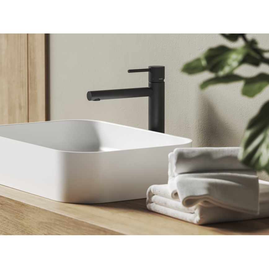 Ravak X070649 - Baterie pentru lavoar NOX 28 cm negru mat