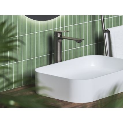Ravak X070653 - Baterie pentru lavoar PLAN 30 cm, grafit periat