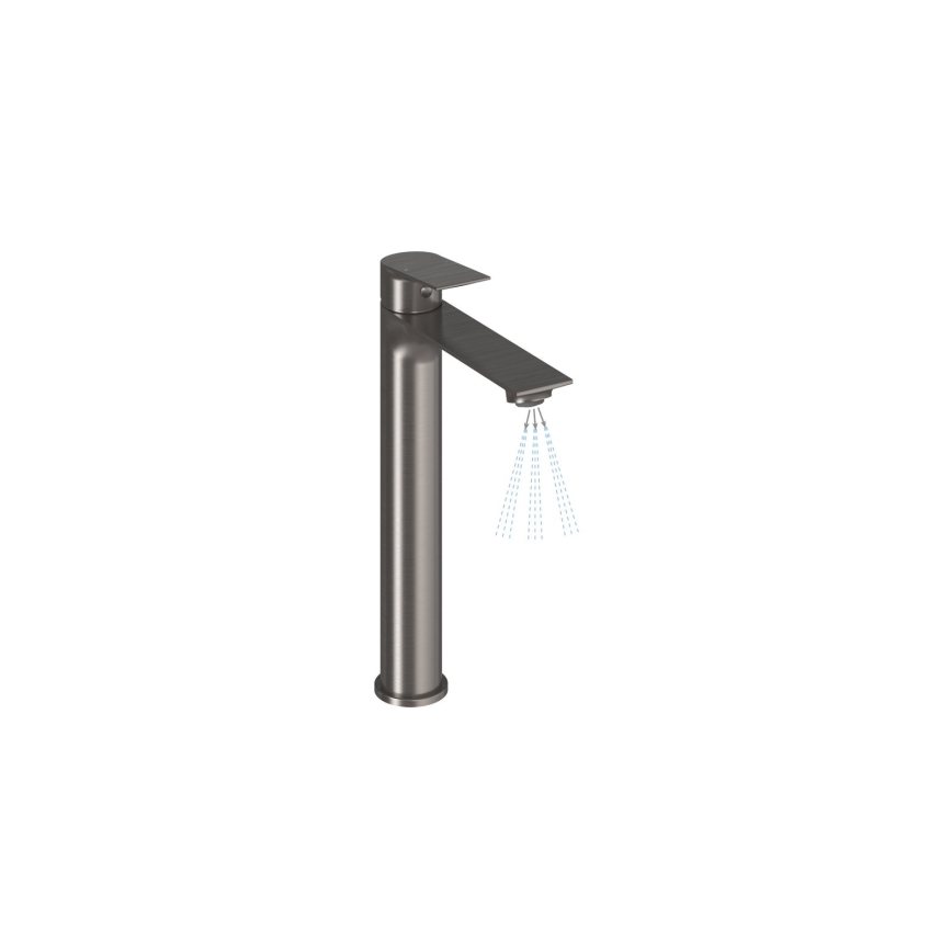 Ravak X070653 - Baterie pentru lavoar PLAN 30 cm, grafit periat