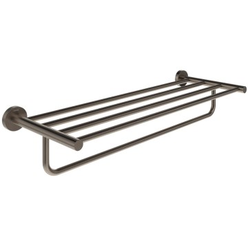 Ravak X07P1331 - Suport de perete pentru prosoape KONA, 60 cm, finisaj grafit periat