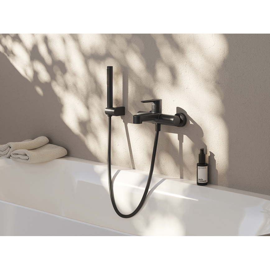 Ravak X07P568 - Furtun de duș din plastic, 150 cm, negru