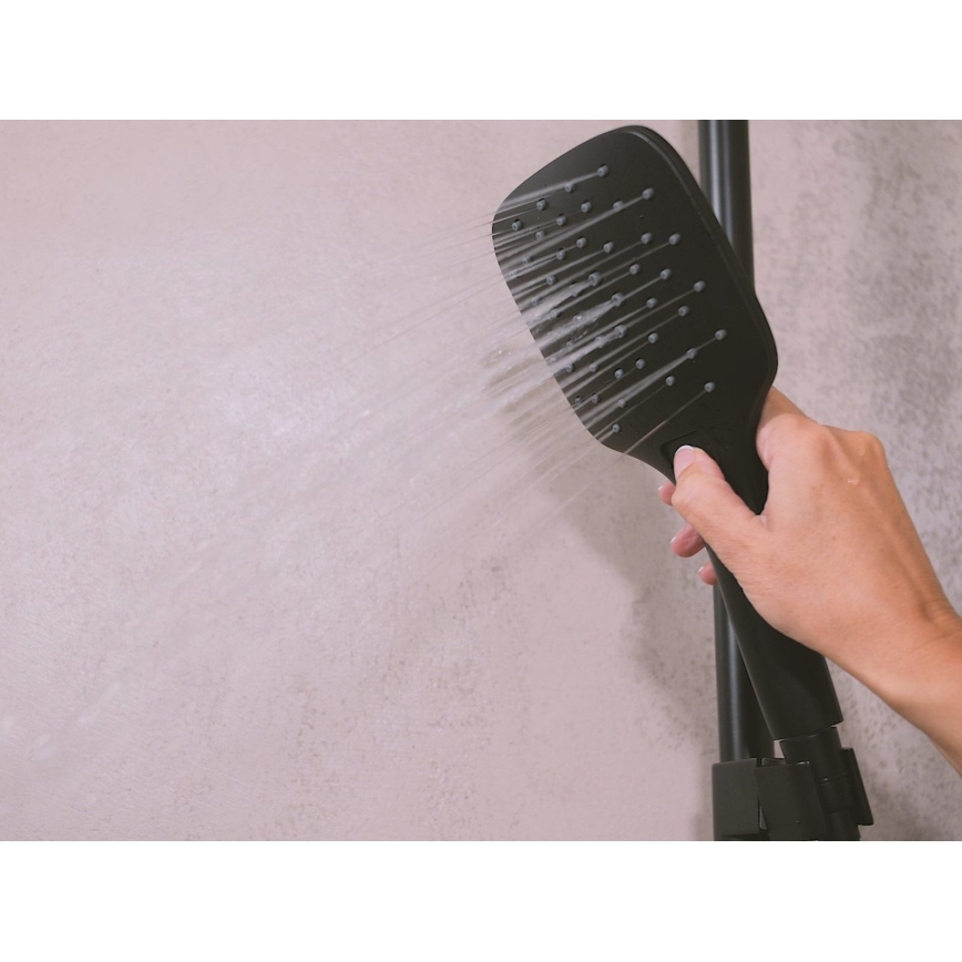 Ravak X07P569 - Duș de mână cu buton, negru