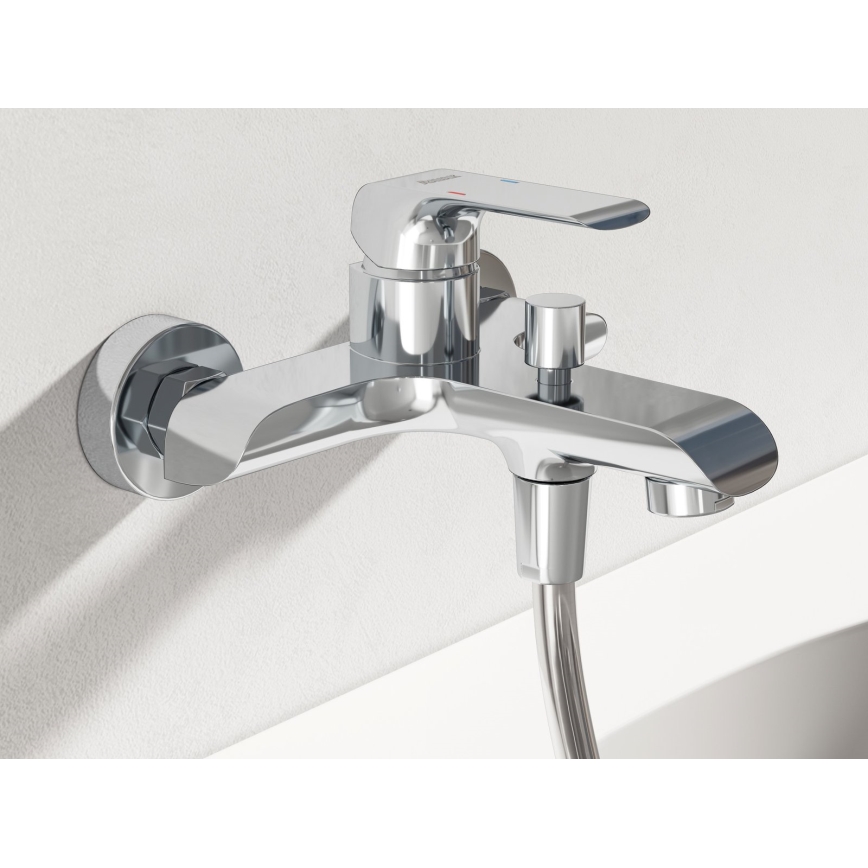 Ravak X07S113 - Set pentru cadă cu baterie FLAT, crom lucios