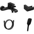Ravak X07S114 - Set pentru cadă cu baterie FLAT negru mat