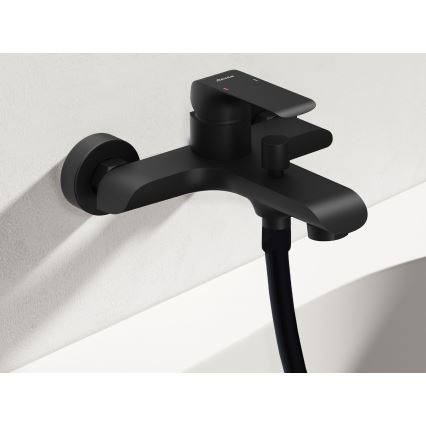 Ravak X07S114 - Set pentru cadă cu baterie FLAT negru mat