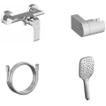 Ravak X07S115 - Set de duș cu baterie FLAT, crom lucios