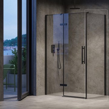 Ravak X9VV40300Z1 - Paravan de duș fix COOL 80x195 cm negru