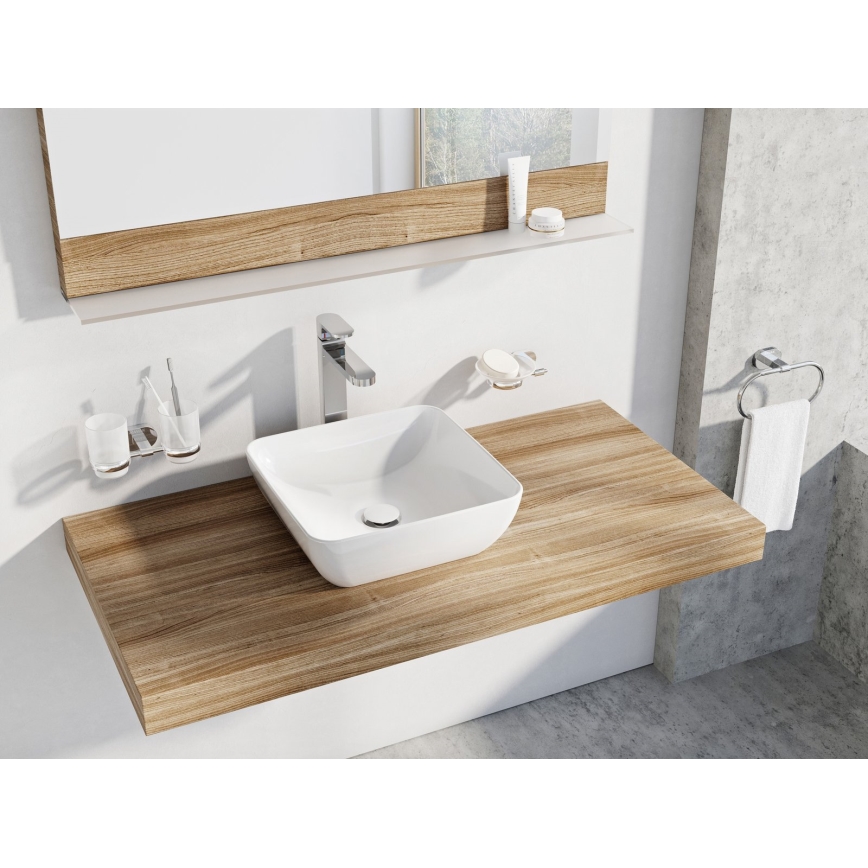 Ravak XJX01138001 - Lavoar pentru blat UNI SLIM 38x38 cm ceramică/alb