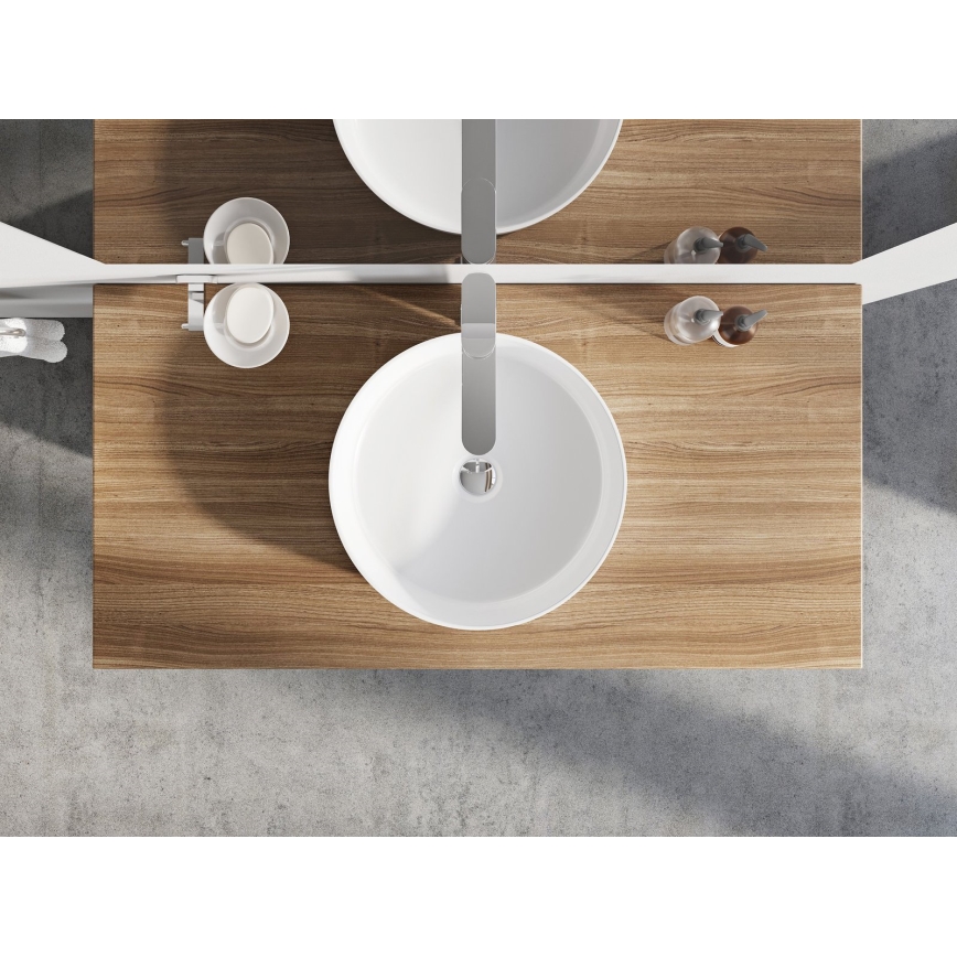 Ravak XJX01140002 - Lavoar pentru blat UNI SLIM Ø 40 cm, ceramică/alb