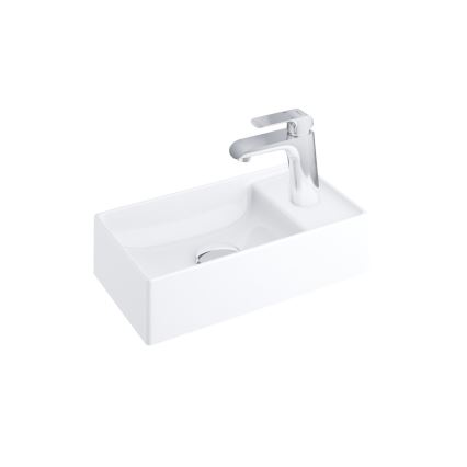 Ravak XJX01240000 - Lavoar pentru montare pe blat VEDA SLIM, 40 x 22 cm, ceramică/alb