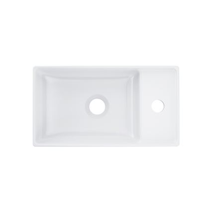 Ravak XJX01240000 - Lavoar pentru montare pe blat VEDA SLIM, 40 x 22 cm, ceramică/alb
