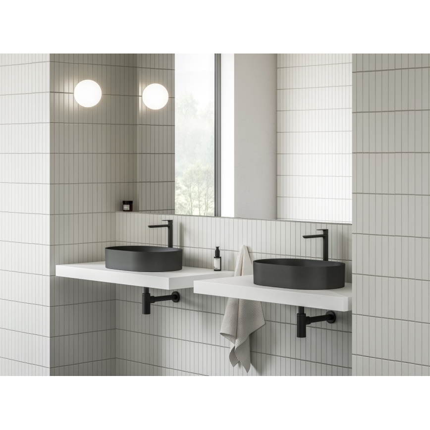 Ravak XJX0D155000 - Lavoar pentru blat CERAMIC SLIM 55 x 37 cm ceramică/negru