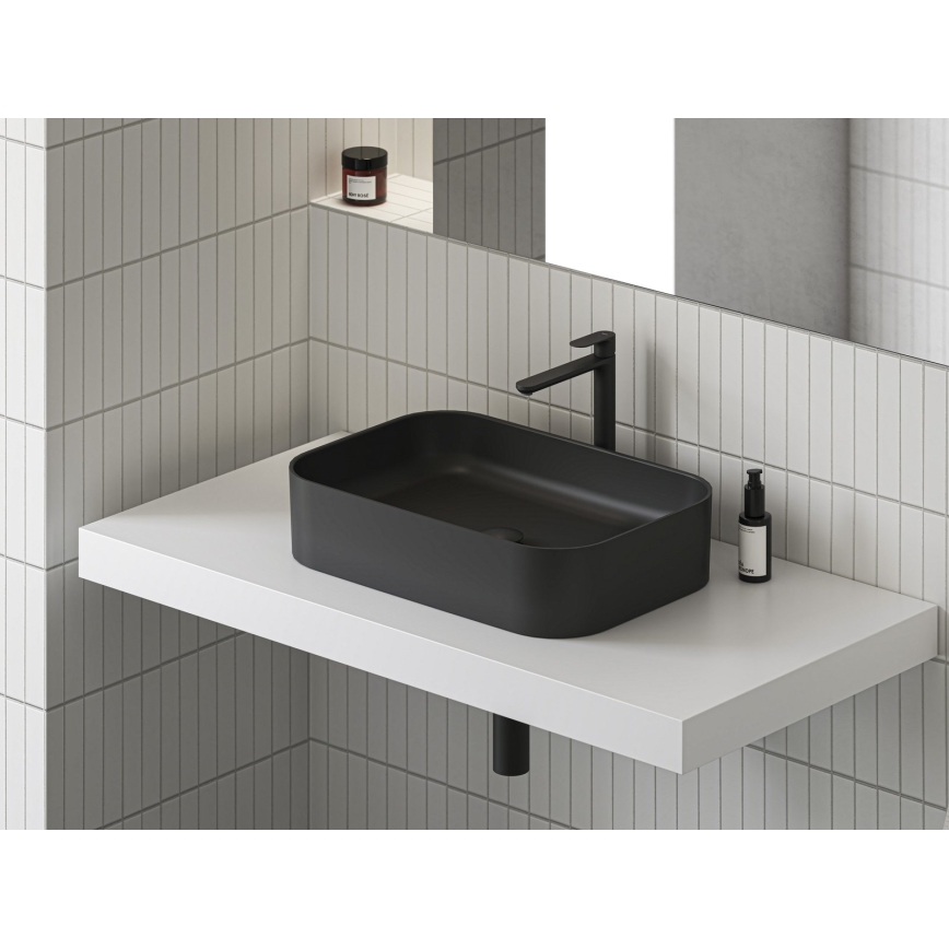 Ravak XJX0D155001 - Lavoar pentru blat CERAMIC SLIM 55x37 cm ceramică/negru