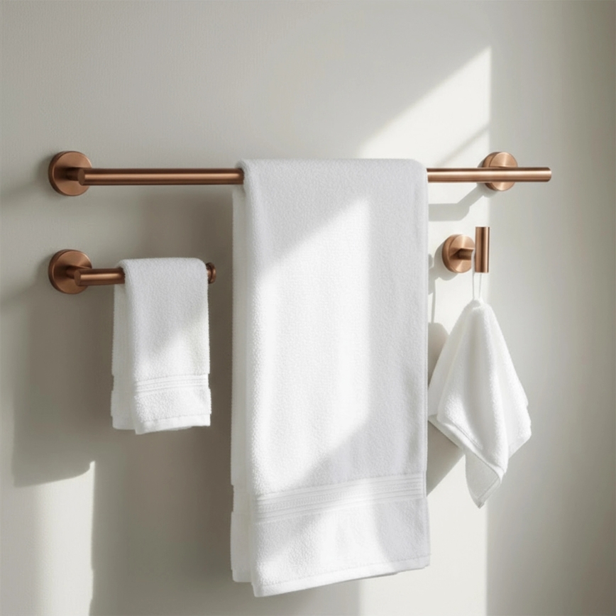 REA-05002 - Set de accesorii pentru baie ARI, cupru periat