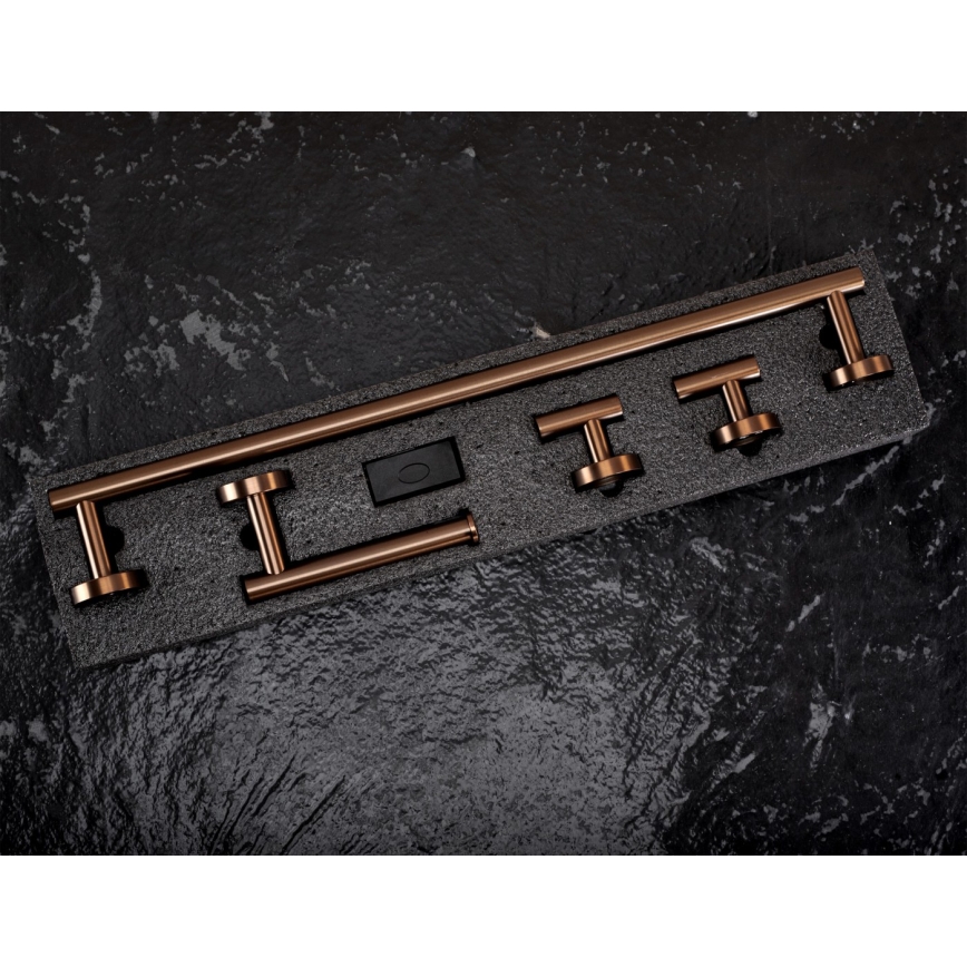 REA-05002 - Set de accesorii pentru baie ARI, cupru periat