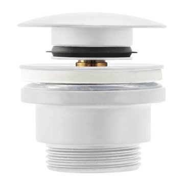 REA-A2361 - Ventil CLICK-CLACK pentru lavoar, diam. 6,4 cm, alb mat