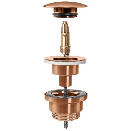 REA-A5632 - Scurgere pentru lavoar CLICK-CLACK Ø 6,4 cm cupru periat