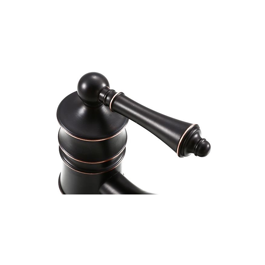REA-B0227 - Baterie pentru lavoar VINTAGE OLD RETRO 31 cm neagră