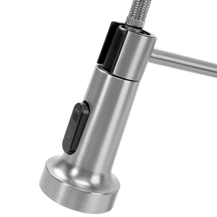 REA-B0417 - Baterie pentru chiuvetă COLIN, cu pulverizator extractibil, 42,5 cm, finisaj nichel