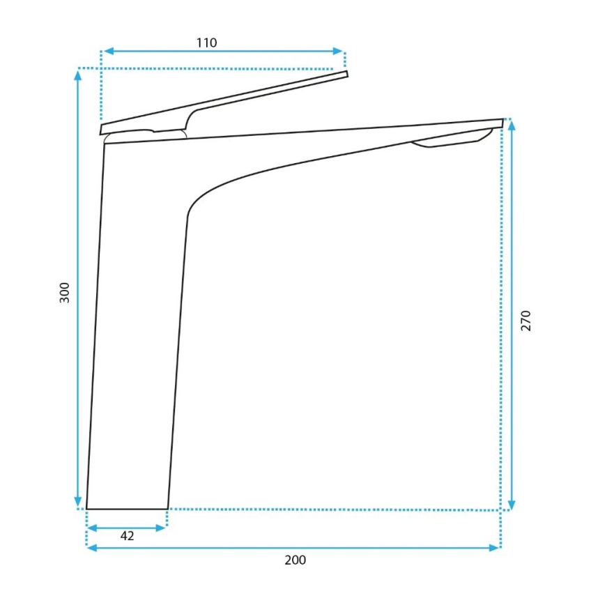 REA-B0493 - Baterie pentru lavoar AVALON 30 cm, cupru periat