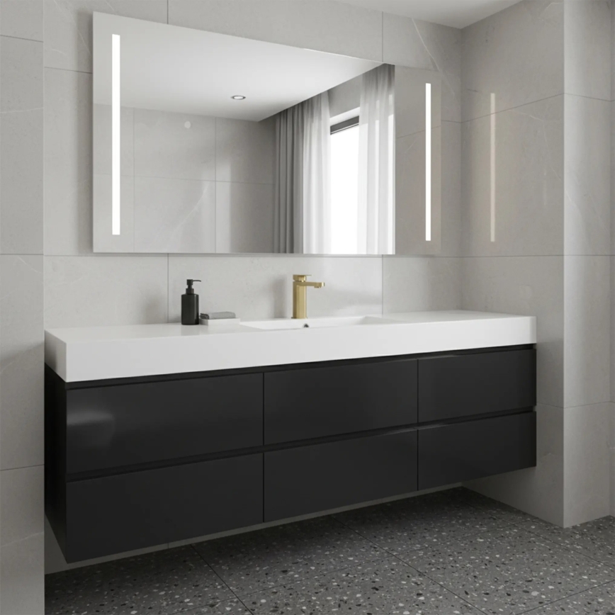 REA-B0976 - Baterie lavoar ARLO 17 cm, auriu periat