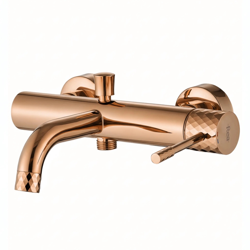 REA-B0980 - Set pentru cadă LUNGO DIAMOND cupru
