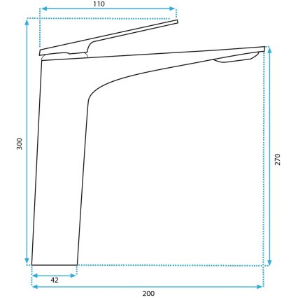 REA-B1127 - Baterie pentru lavoar AVALON, 30 cm, aurie