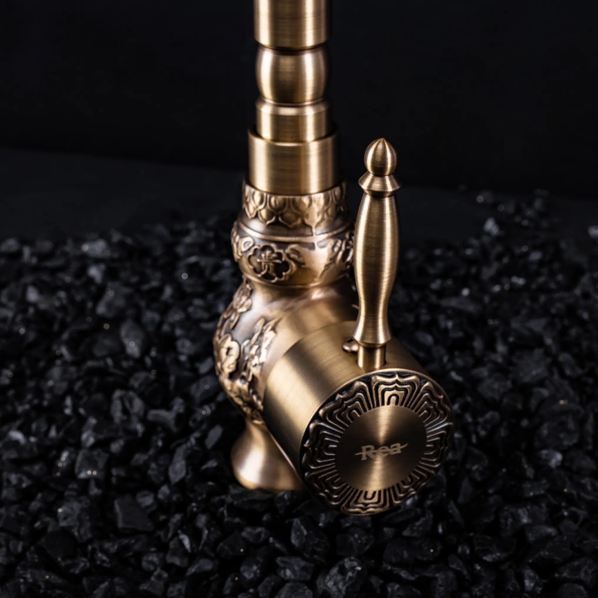 REA-B2500 - Baterie pentru lavoar VENICE RETRO, 32 cm, auriu periat