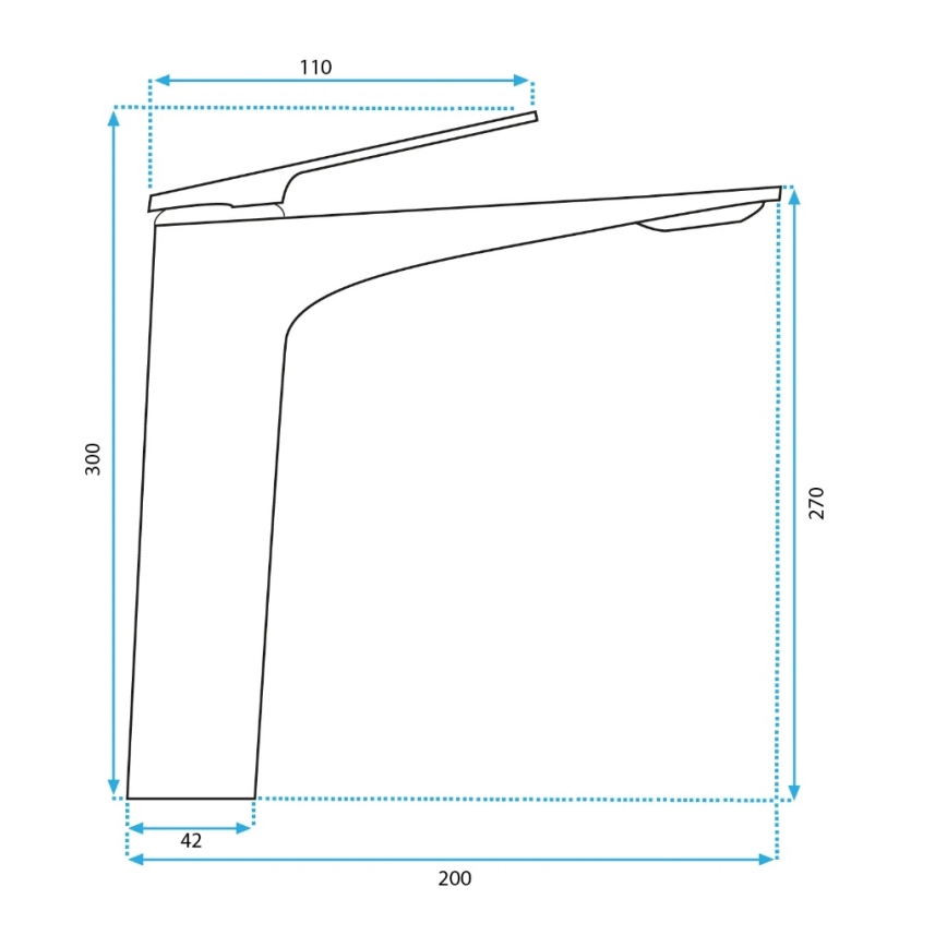REA-B2705 - Baterie pentru lavoar AVALON, 30 cm, aur periat