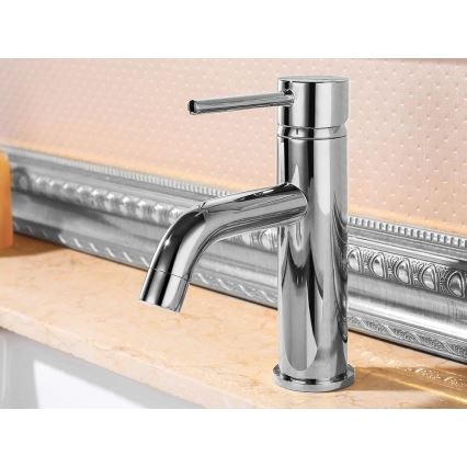 REA-B4101 - Baterie pentru lavoar LUNGO, înălțime 16,5 cm, crom lucios