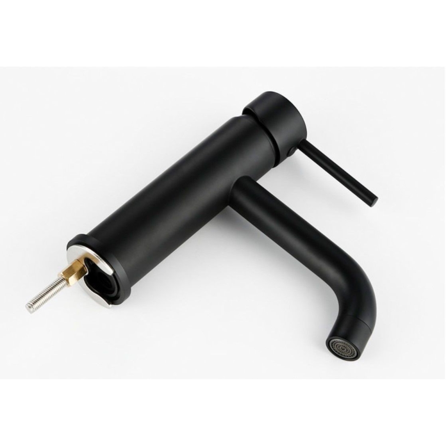 REA-B4102 - Baterie pentru lavoar LUNGO, 16,5 cm, neagră