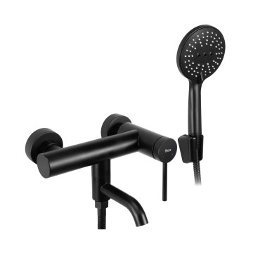 REA-B4240 - Set baterie pentru cadă CLIF, negru mat