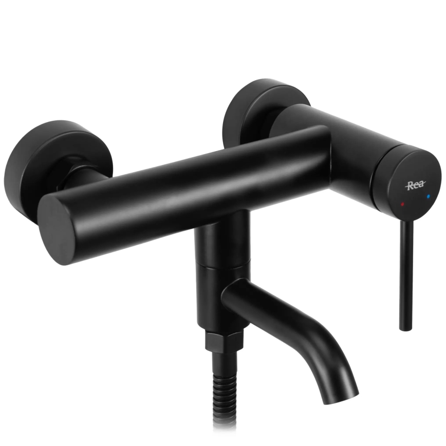 REA-B4240 - Set baterie pentru cadă CLIF, negru mat