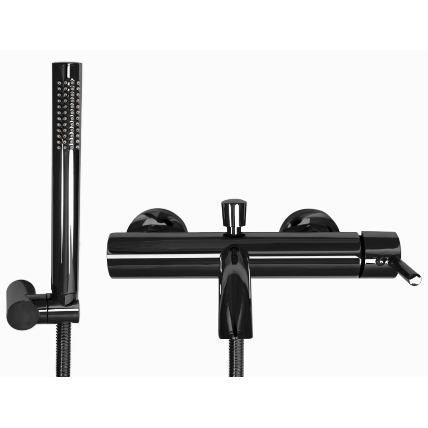 REA-B4422 - Set pentru cadă LUNGO, negru lucios