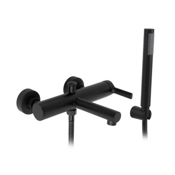 REA-B4523 - Set pentru cadă PIXEL, finisaj negru mat