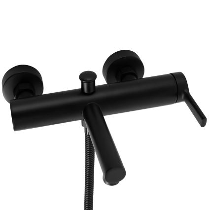 REA-B4523 - Set pentru cadă PIXEL, finisaj negru mat