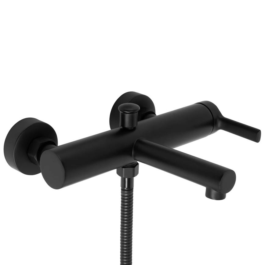 REA-B4523 - Set pentru cadă PIXEL, finisaj negru mat