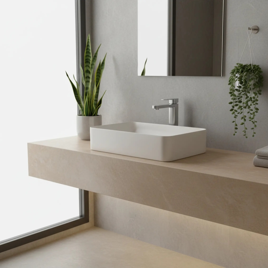 REA-B4588 - Baterie pentru lavoar ARLO 30 cm, nichel