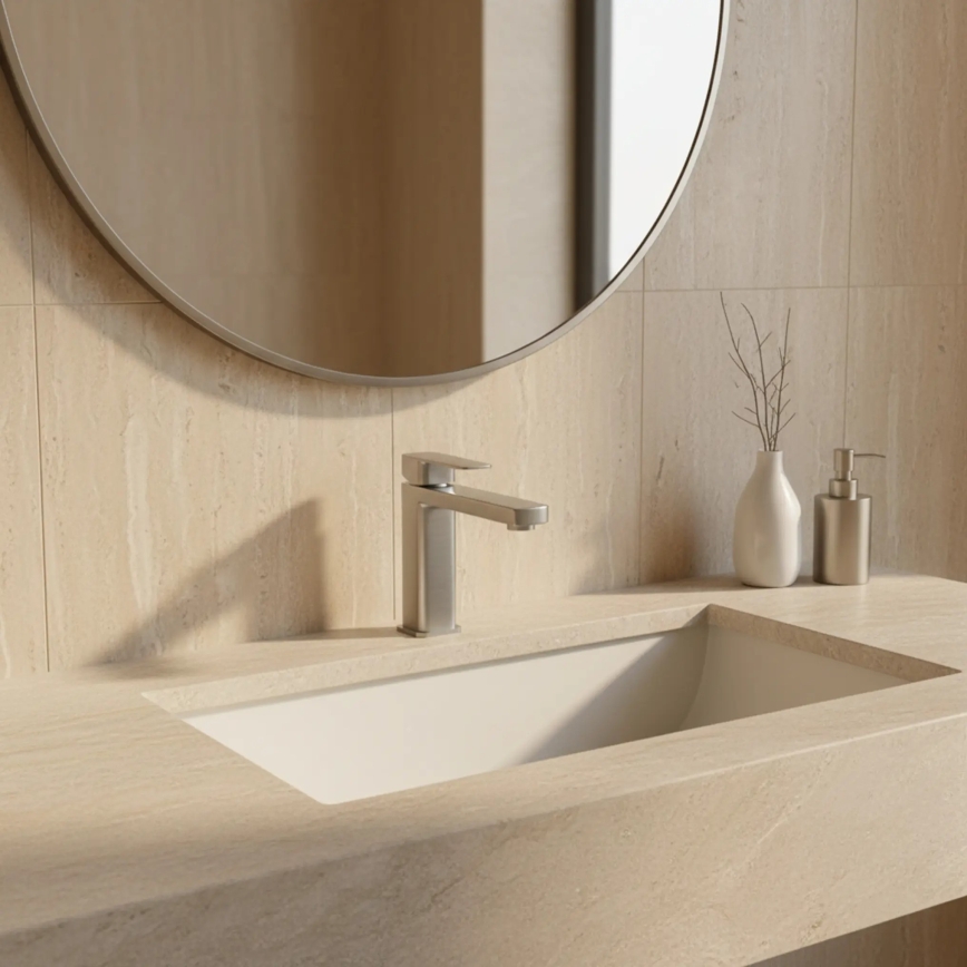 REA-B4589 - Baterie pentru lavoar ARLO, 17 cm, nichel