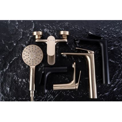 REA-B4896 - Baterie pentru lavoar MARCO 27,5 cm neagră