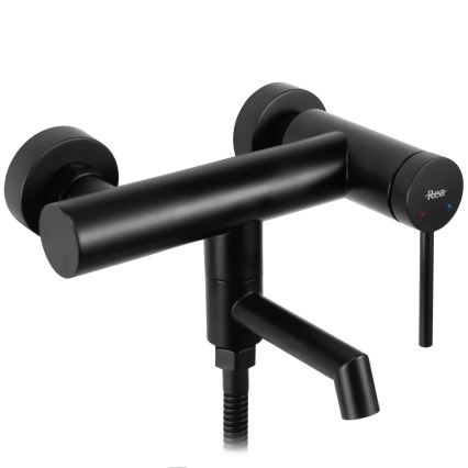 REA-B5099 - Set baterie pentru cadă FOSS, negru mat
