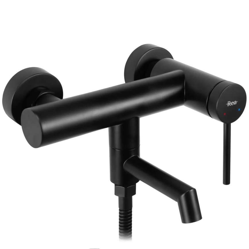 REA-B5099 - Set baterie pentru cadă FOSS, negru mat
