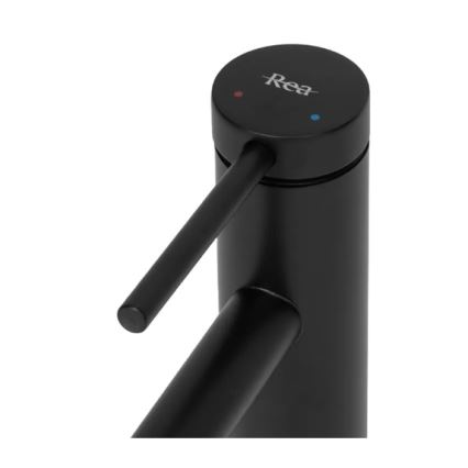 REA-B5320 - Baterie pentru lavoar FOSS, 29,5 cm, negru mat