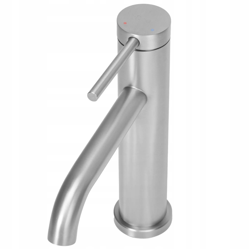 REA-B5324 - Baterie pentru lavoar CLIF, 20,5 cm, din oțel periat